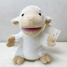 (Sheep) Hand Puppets Bear Puppet,25cm Animal Hand Puppets for Kids with Movable Mouth