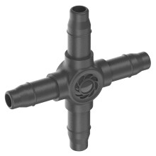 Gardena Micro-Drip-System 4-Way Coupling 4.6 mm (3/16 inch): Accessory for Branch Connection of Supply Pipes and Irrigation Lines,