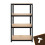 Lagerregal - schwarz 150x75x30 Bigstreen 11