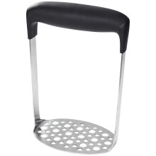 Judge Kitchen Softgrip Horizontal Handle Potato Masher 18cm Tall for Deep Saucepans Dishwasher Safe