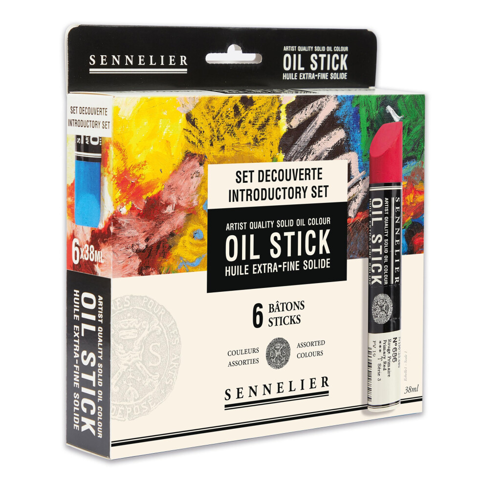 Sennelier Oil Bar Set of 6 x 38ml Sticks-image-OPC-PTWSFXF-NEW