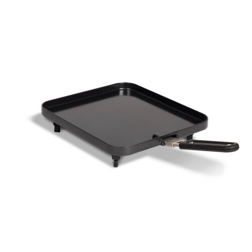 Cadac Flat Grill Plate with Handle 2 Cook 3 Camping Stove, Black