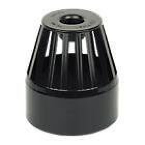 FloPlast Vent Terminal 110mm Soil Black