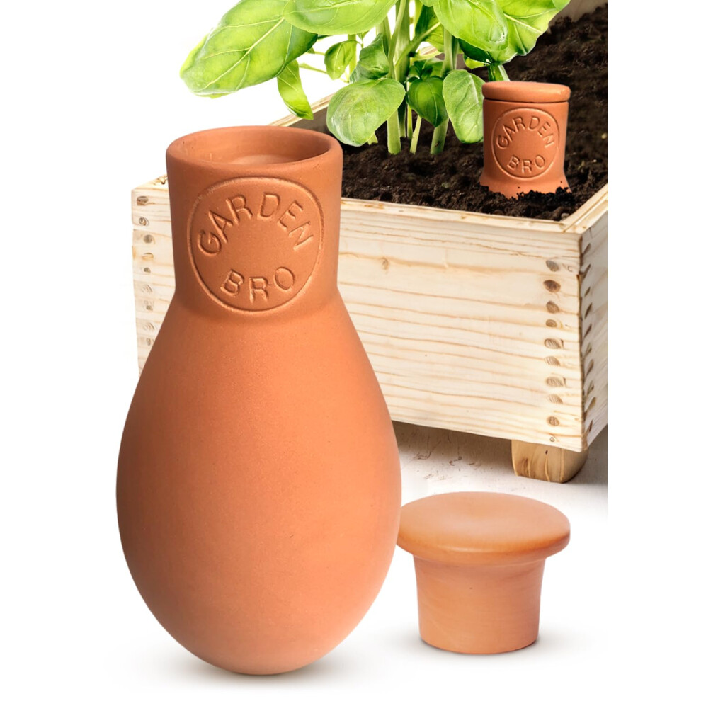 Ollas Terracotta Watering Pots Large - 14 Oz Terracotta Self Watering Globes For 1-Week Easy To Refill - Clay Garden Olla Pots Pla 35582410