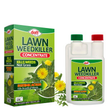 Doff Concentrated Lawn Weedkiller – 200ml Ready for Dilution in Water for Lawn Protection – Kills Vegetation & Rooted Weeds on Law