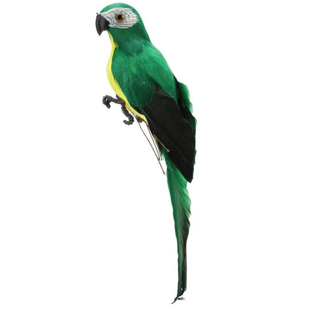Christmas Artificial Parrot Lifesize Artificial Simulation Foam Feather Parrot Macaw Bird For Spring Apparel Epaulette Lwingflyer