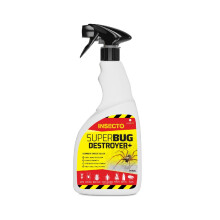 Super Bug Destroyer 500ml Dual Action Flying & Crawling Insect Killer Spray HSE 10669 Approved Cypermethrin Pyrethrum Formula Fast