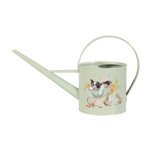 Wrendale Designs by Hannah Dale Sleeping on the Job' Border collie and Rabbit Watering Can