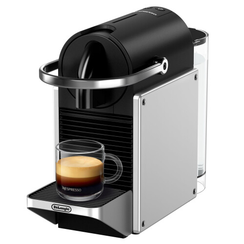 Nespresso Nespresso De'Longhi Pixie EN127.S Capsule Coffee Machine, Two Direct Selection Buttons, Eco Mode, Compact Design, 19 Bar Pressure