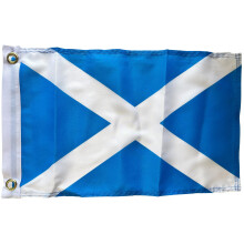 NWFlags Scotland Flag 17" x 11" 75d Premium Polyester | Polyester 1.5x1 foot material St Andrew's flag with 2 Eyelets