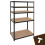 Lagerregal - schwarz 180x100x60 Bigstreen 8