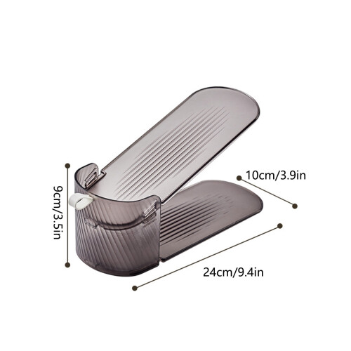 Plastic Adjustable Over-the-Door Shoe Rack 1-Tier 2
