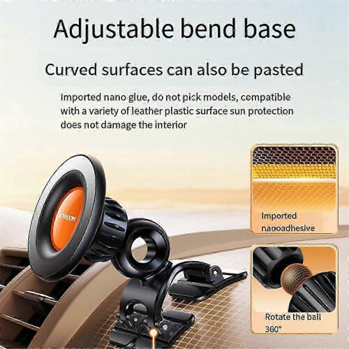 Car Phone Holder Magnetic Multi-Functional Convenient Car Navigation Support Fixed Holder,E 1