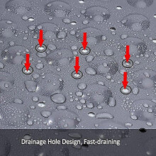 Bathtub Non-slip Shower Mat with Drain Hole