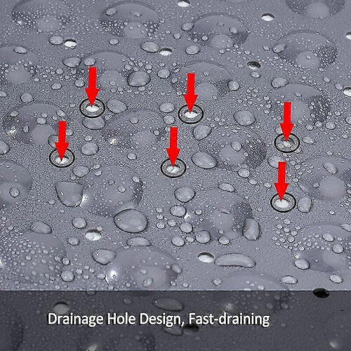 Bathtub Non-slip Shower Mat with Drain Hole