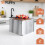Verstellbare Edelstahl-Kuchenform 20-38 x 24-45 cm 4