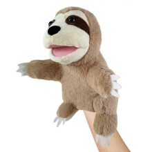 (Sloth) Hand Puppets Bear Puppet,25cm Animal Hand Puppets for Kids with Movable Mouth