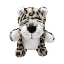 (Leopard) Hand Puppets Bear Puppet,25cm Animal Hand Puppets for Kids with Movable Mouth