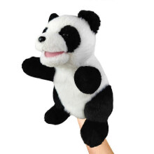 (Giant panda) Hand Puppets Bear Puppet,25cm Animal Hand Puppets for Kids with Movable Mouth