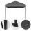 Automatic 3x3m Garden Event Tent, Steel Frame, Grey 6