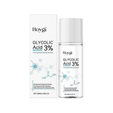 Gentle Brightening Facial Exfoliating Essence with Glycolic Acid & Aloe Vera for Hydration & Skin Renewal