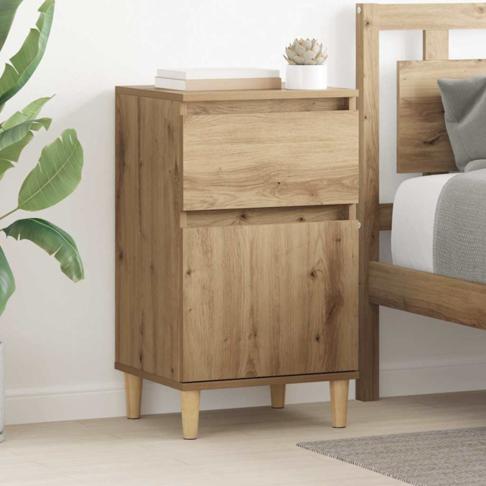 Vidaxl Bedside Cabinet Artisan Oak 40 X 35 X 70 Cm Engineered Wood
