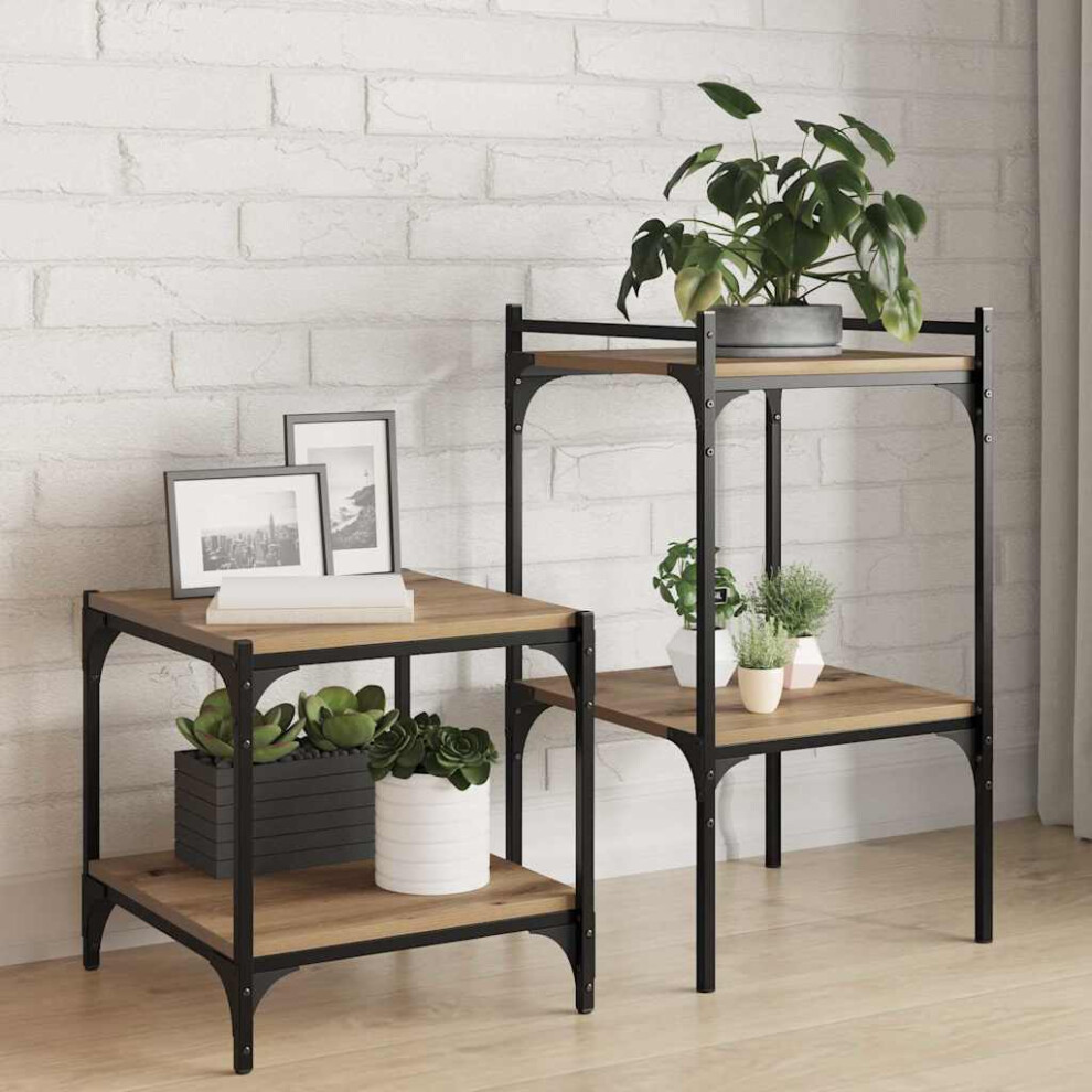 Vidaxl Bookshelf Board 4 Pcs Brown 40 X 40 X 1.5 Cm Engineered Wood