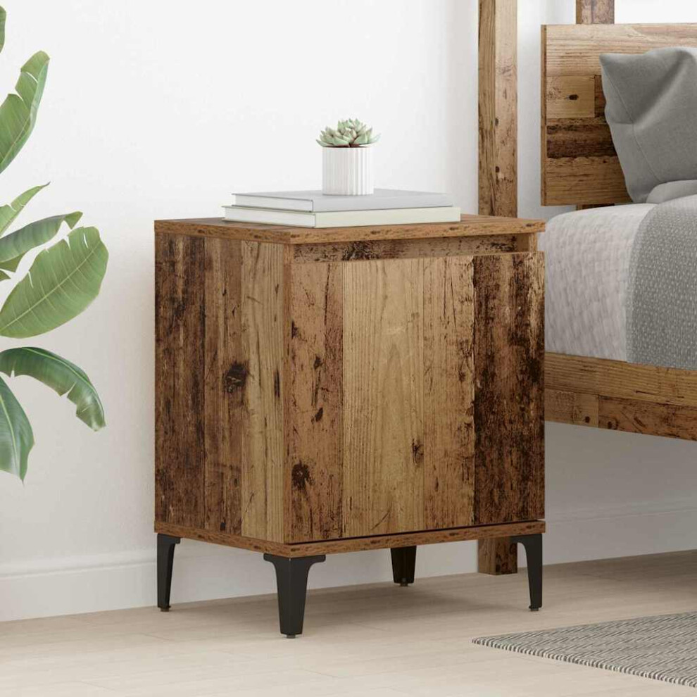 VIDAXL Engineered Wood Bedside Cabinet - Brown - 40 x 30 x 50 cm - Image 2