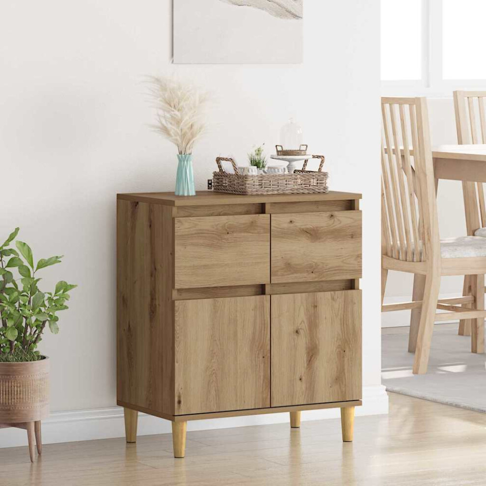 Vidaxl Sideboard Artisan Oak 60 X 35 X 70 Cm Engineered Wood