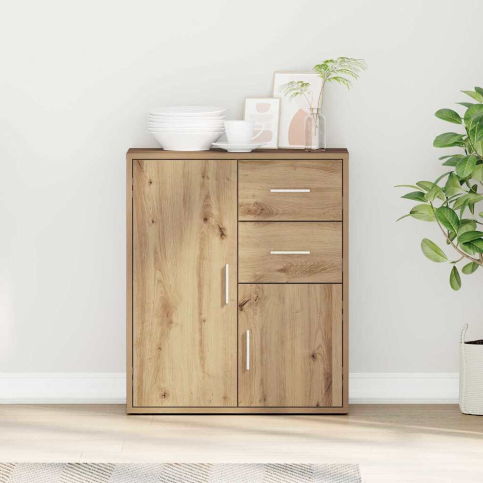Vidaxl Sideboard Artisan Oak 60 X 31 X 70 Cm Engineered Wood