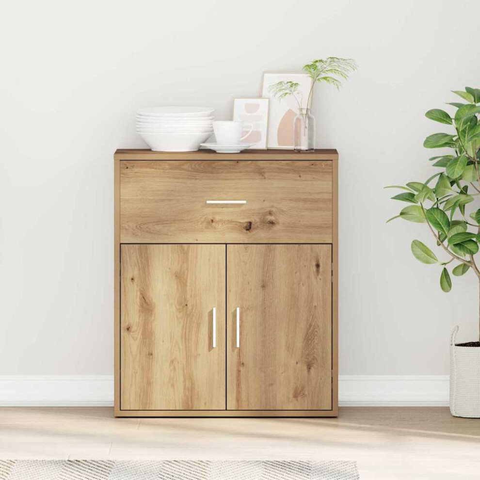 Vidaxl Sideboard Artisan Oak 60 X 31 X 70 Cm Engineered Wood
