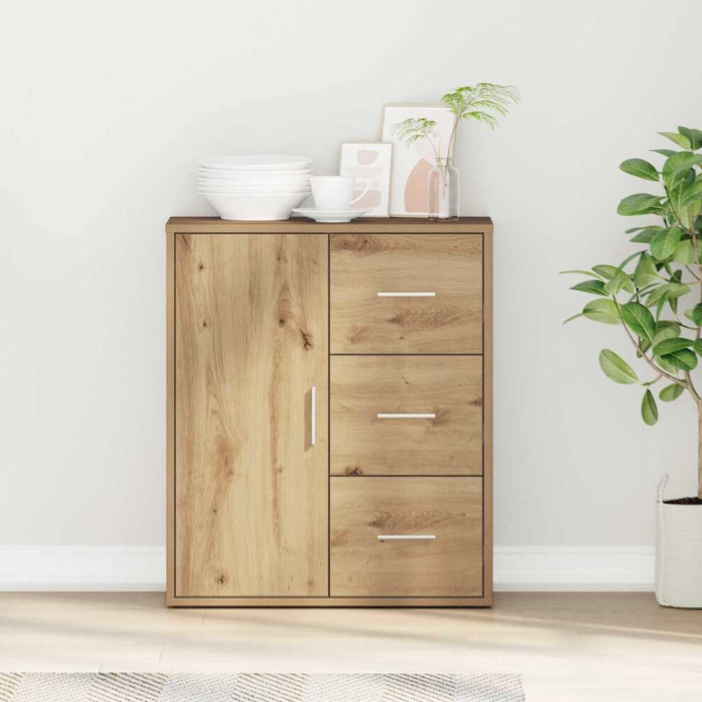 Vidaxl Sideboard Artisan Oak 60 X 31 X 70 Cm Engineered Wood