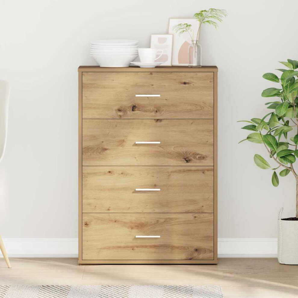 Vidaxl Sideboard Artisan Oak 60 X 31 X 84 Cm Engineered Wood