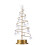 Lampe de Noël LED spirale dorée avec pendentifs en cristal 1