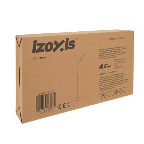 LED-Stehlampe 180 cm, Schwarz, Fernbedienung, Timer 2