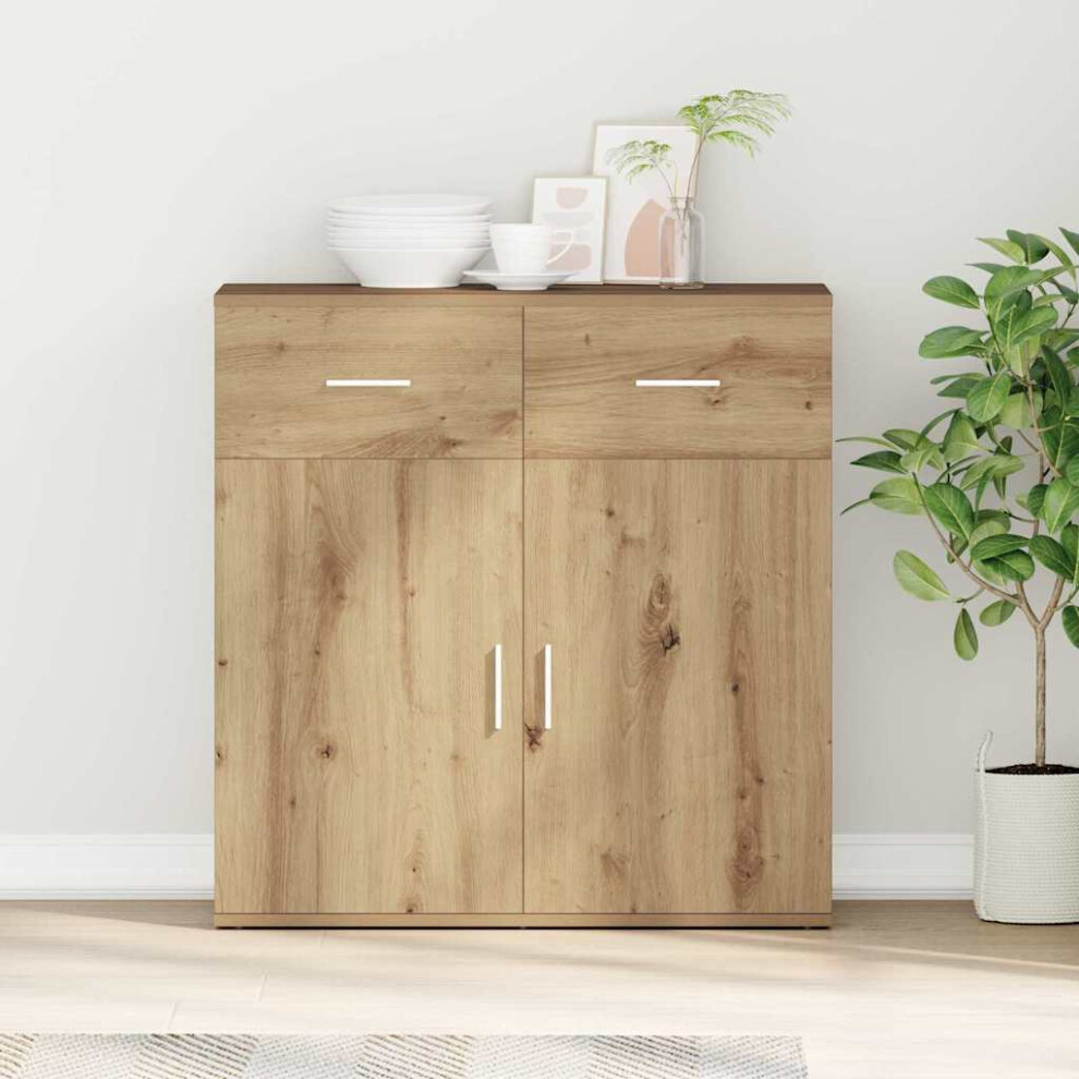 Vidaxl Sideboard Artisan Oak 78 X 38 X 80 Cm Engineered Wood