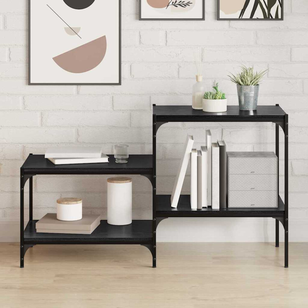 Vidaxl Bookshelf Board 4 Pcs Black 60 X 40 X 1.5 Cm Engineered Wood