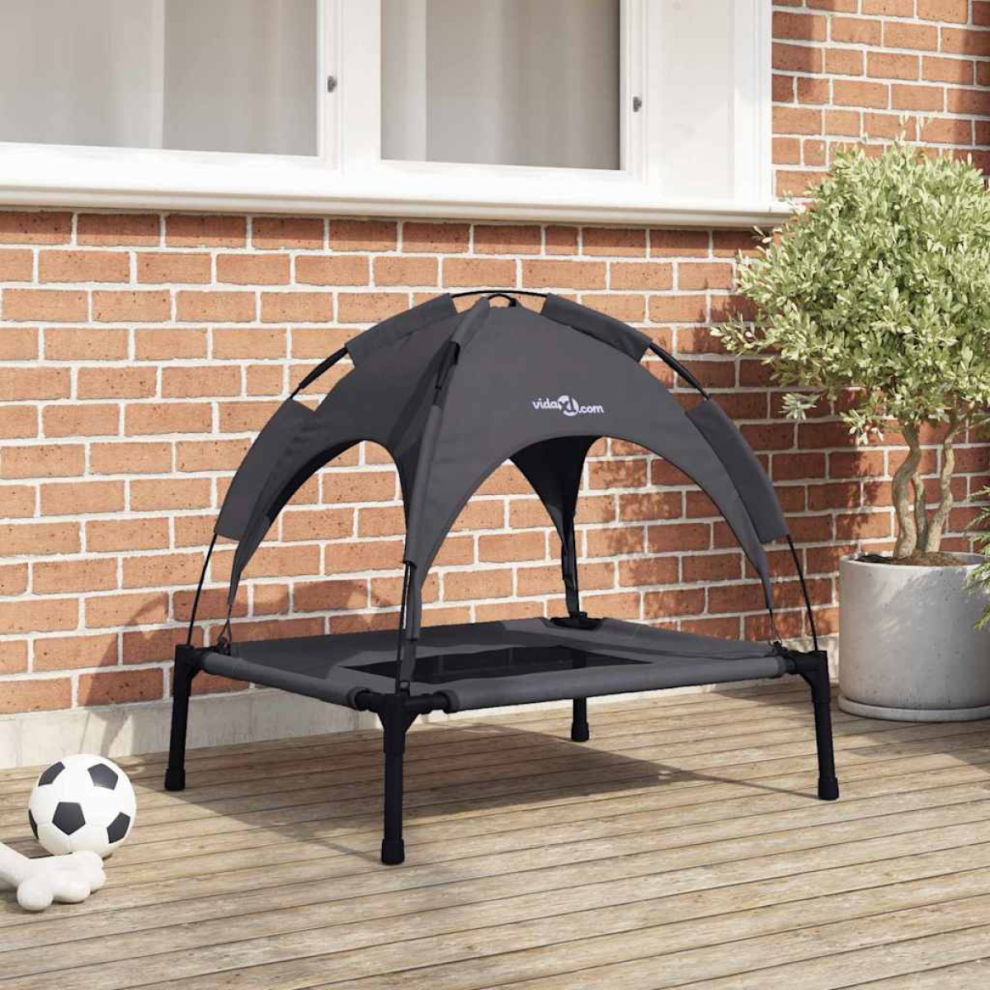 Vidaxl Dog Bed Folding Manual 76 X 62 X 70.5 Cm Steel Black