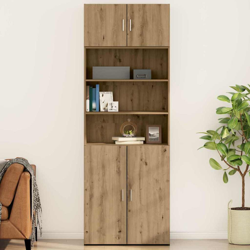 Vidaxl Wall Cabinet Artisan Oak 80 X 42.5 X 40 Cm Engineered Wood