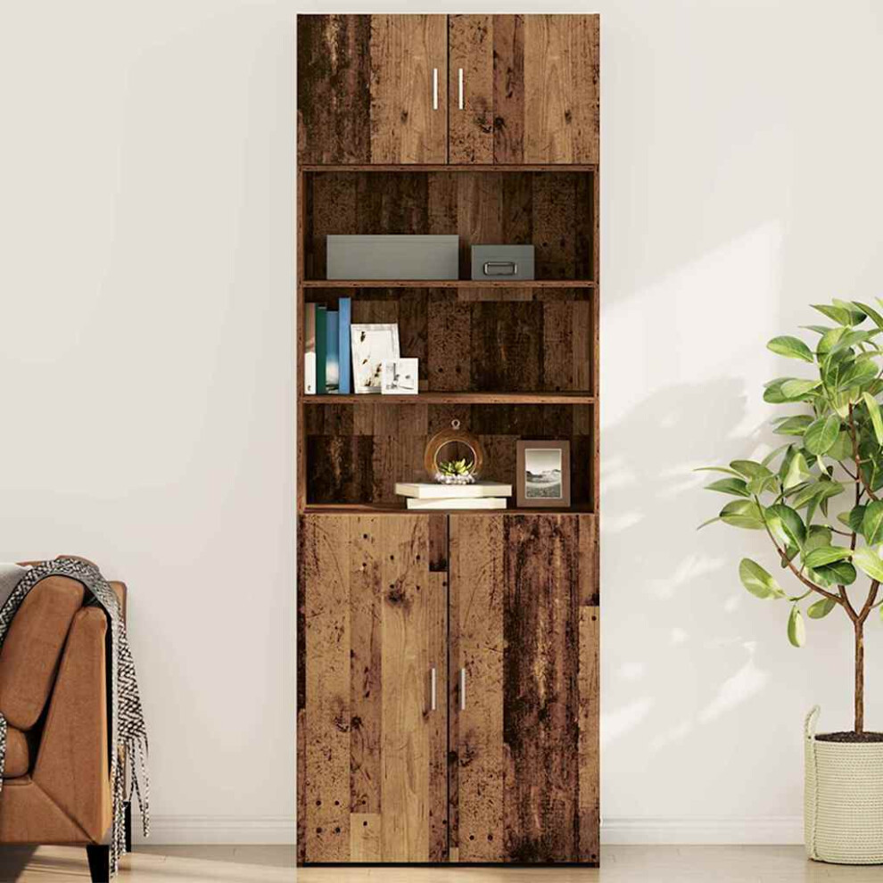 Vidaxl Wall Cabinet Old Wood 80 X 42.5 X 40 Cm Engineered Wood