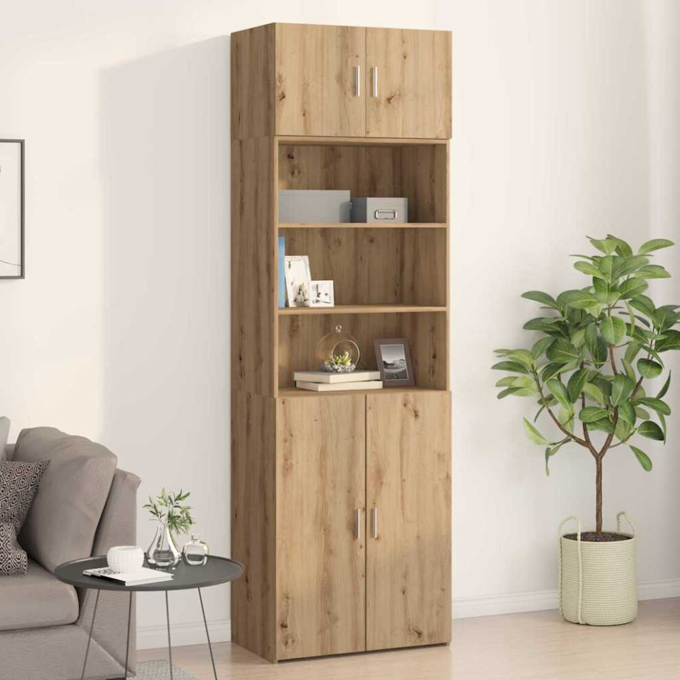 Vidaxl Wall Cabinet Artisan Oak 70 X 42.5 X 40 Cm Engineered Wood