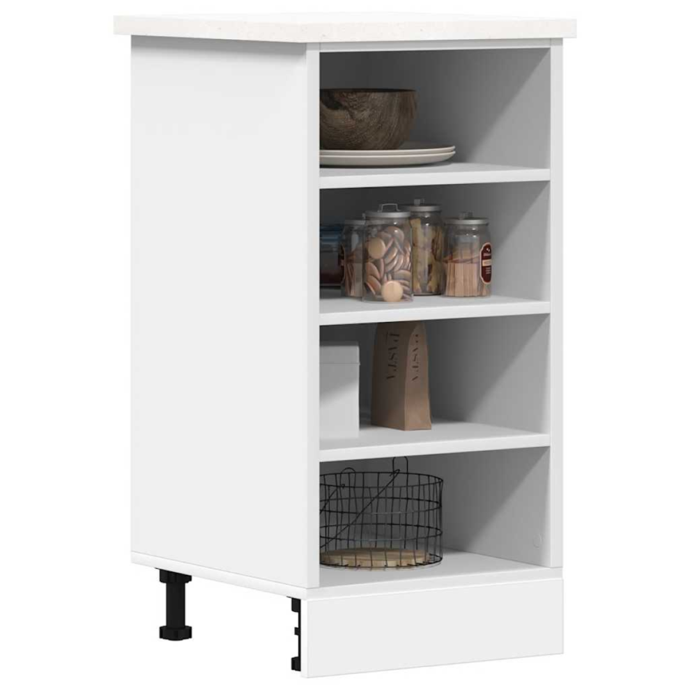 Vidaxl Bottom Cabinet Riga 40X44.5x81.5 Cm Engineered Wood White