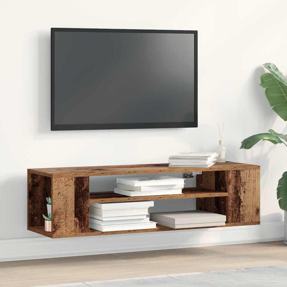 Vidaxl Tv Cabinet Old Wood 100 X 30 X 26.5 Cm Engineered Wood