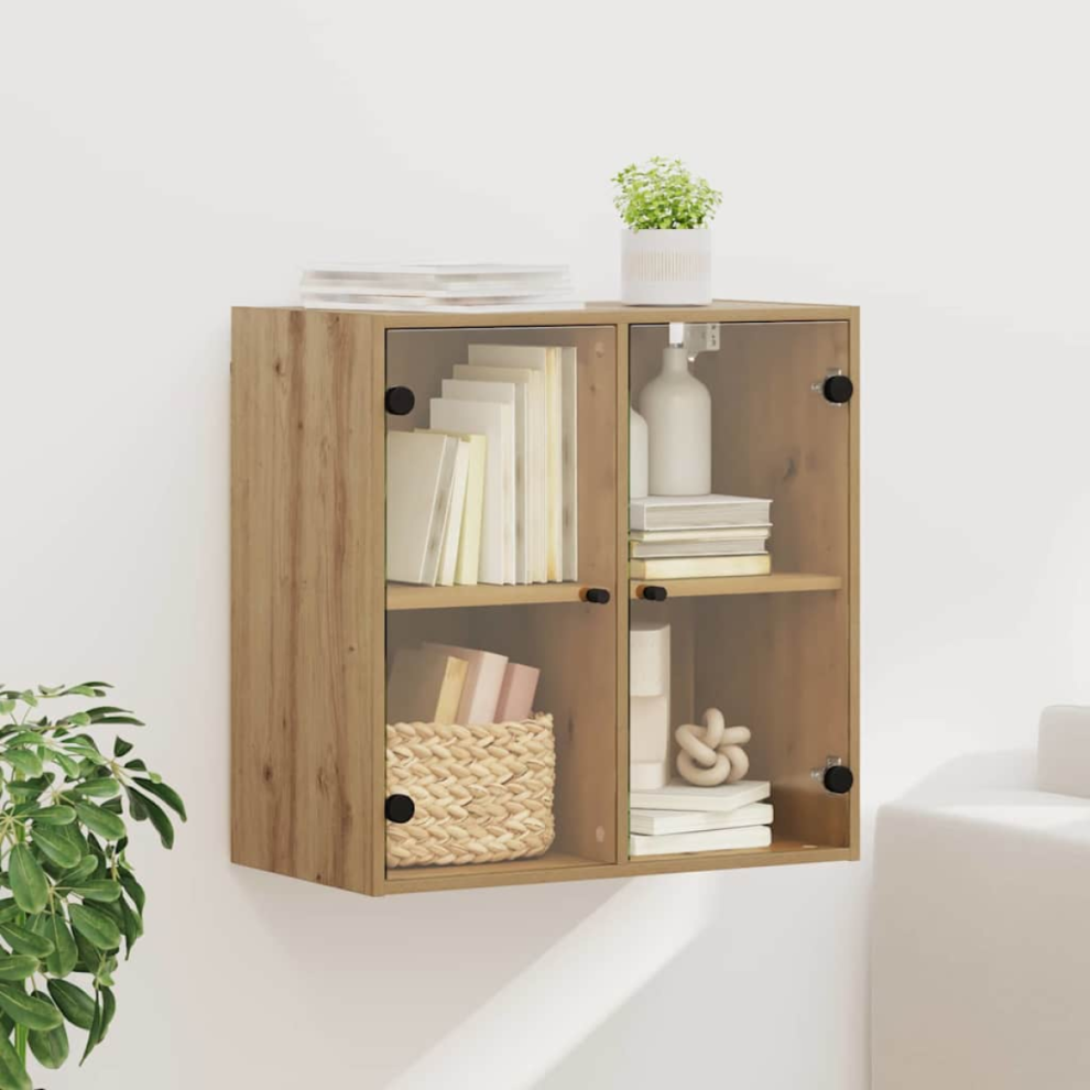 Vidaxl Wall Cabinet Artisan Oak 68 X 37 X 68.5 Cm Engineered Wood