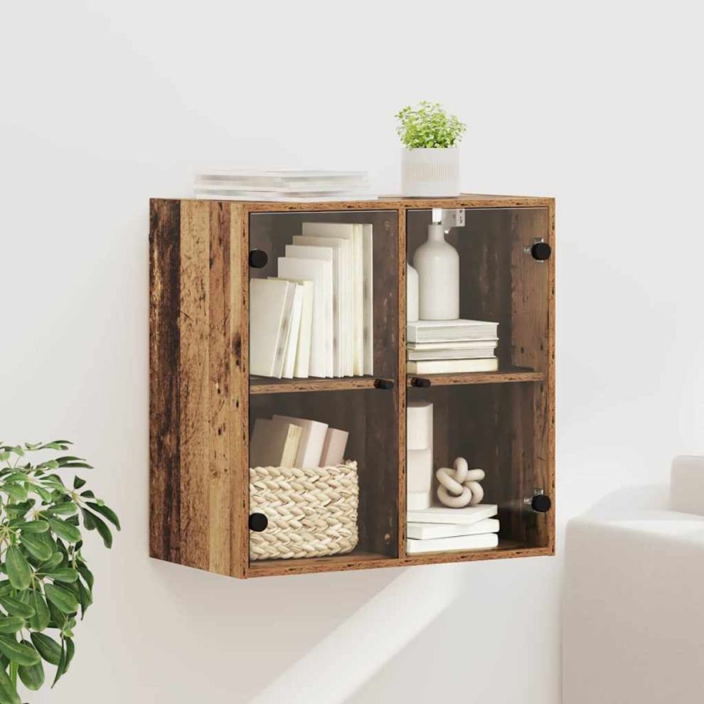 Vidaxl Wall Cabinet Old Wood 68 X 37 X 68.5 Cm Engineered Wood