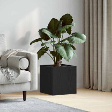 vidaXL Planter Box Black Oak 40 x 38.5 x 40 cm Engineered Wood