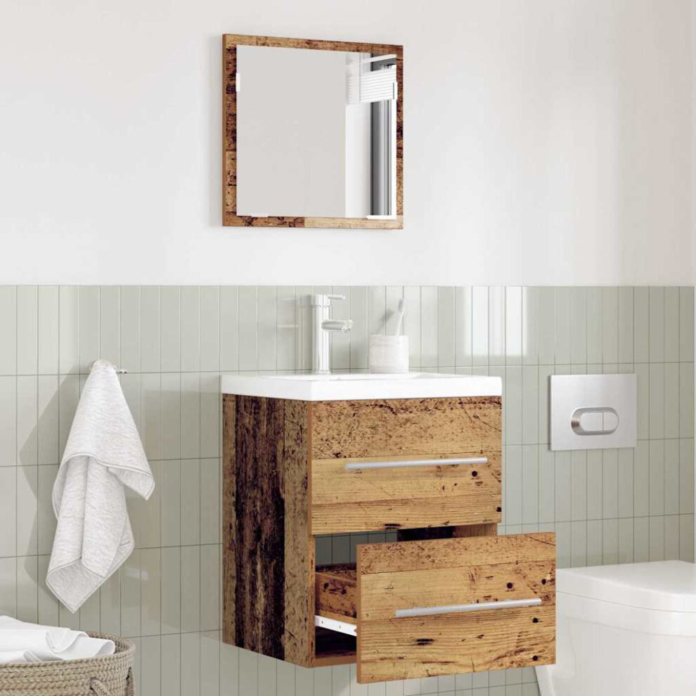 VIDAXL Engineered Wood Bathroom Furniture Set Brown - Image 2