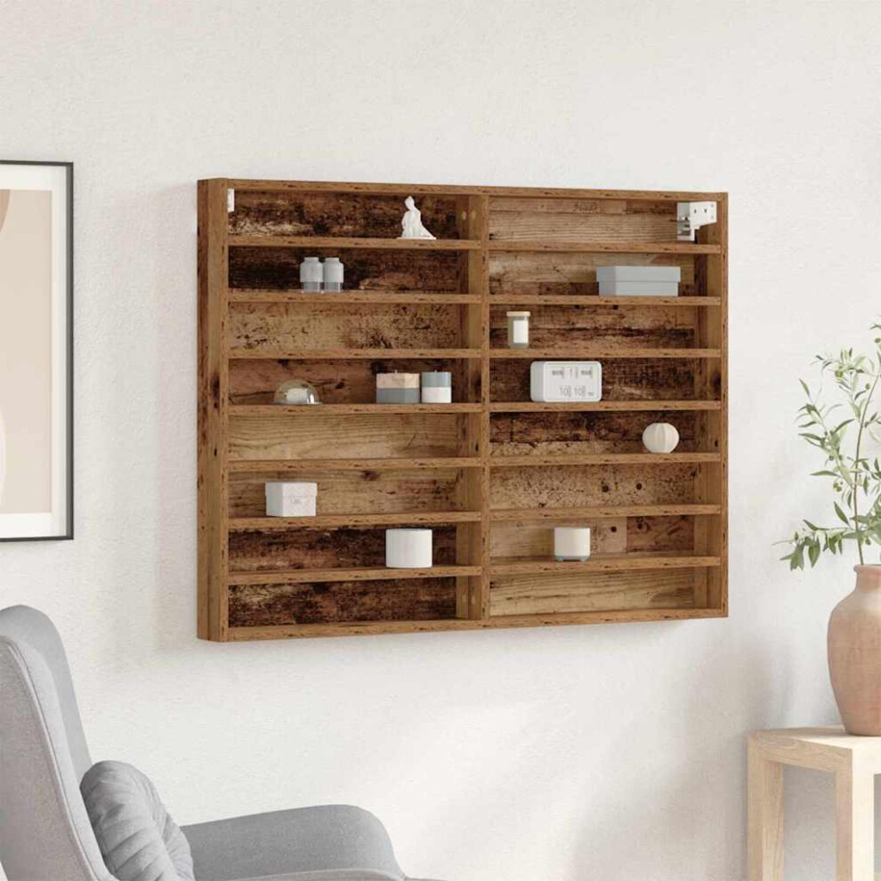 Photos - Other Furniture VidaXL Display Cabinet Old Wood 100 x 8.5 x 75 cm Engineered Wood 