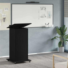 vidaXL Podium Schwarz Eichen-Optik Holzwerkstoff 55 x 55 x 107 cm