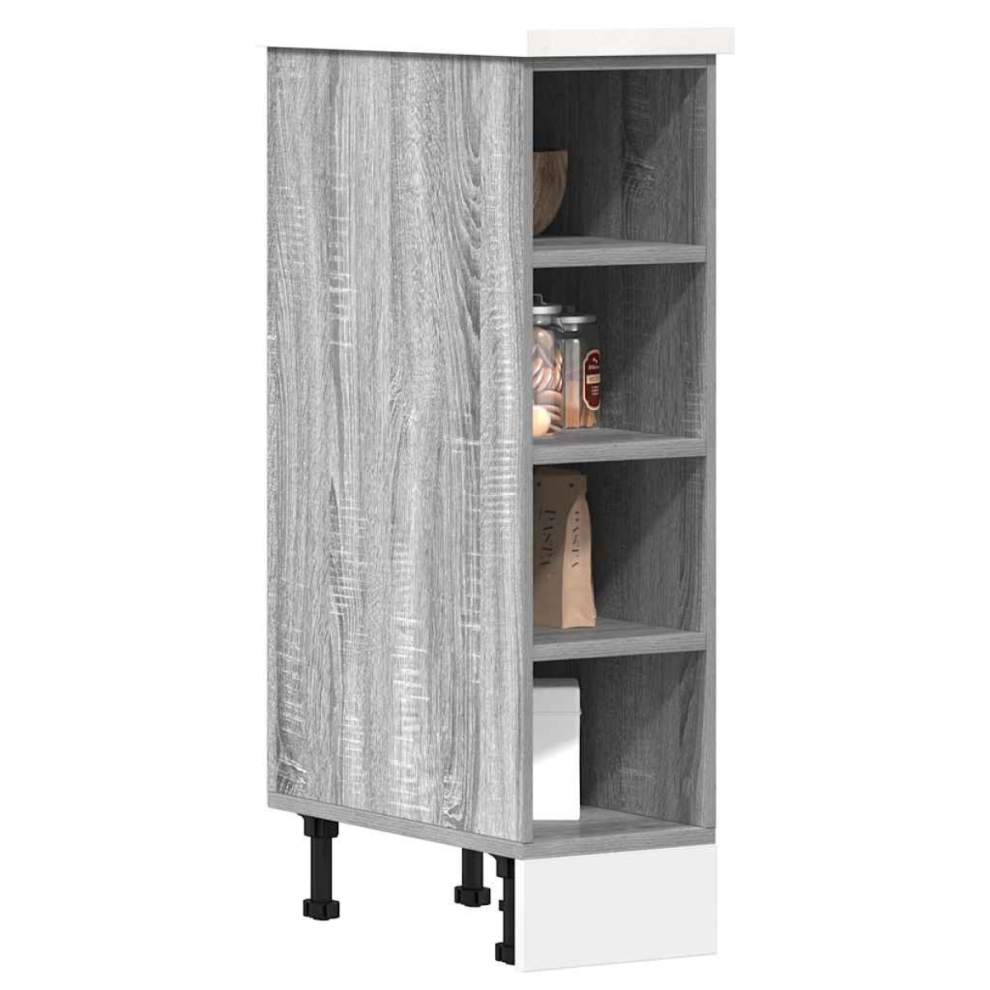 Vidaxl Bottom Cabinet Riga Grey Sonoma 20X44.5x81.5 Cm Engineered Wood